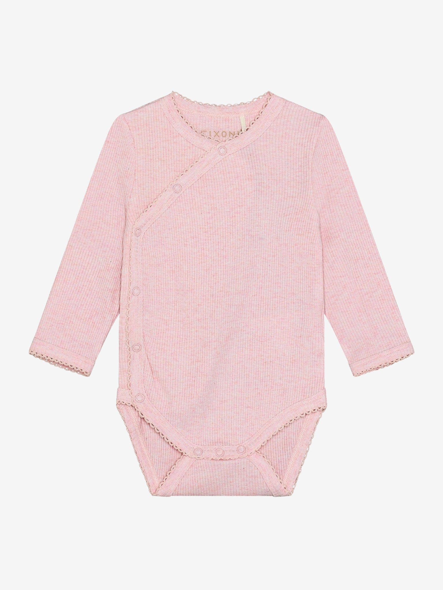 (423101) Wrap Body LS Melange Rib - 5304 Bleached Mauve Melange - MintMouse (Unicorner Concept Store)