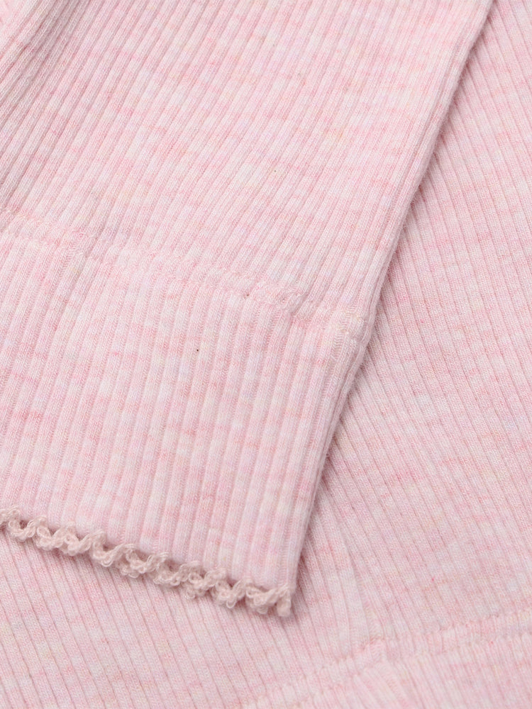 (423103)  Leggings Melange Rib - 5304 Bleached Mauve Melange