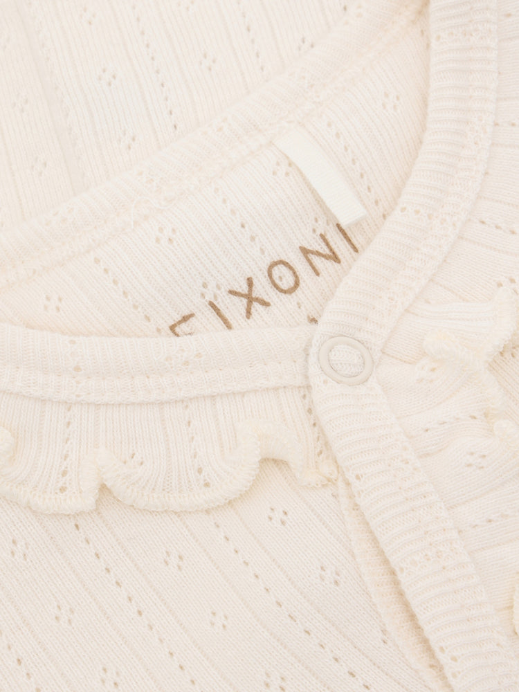 (423139) - Romper Pointelle - 1701 Eggnog