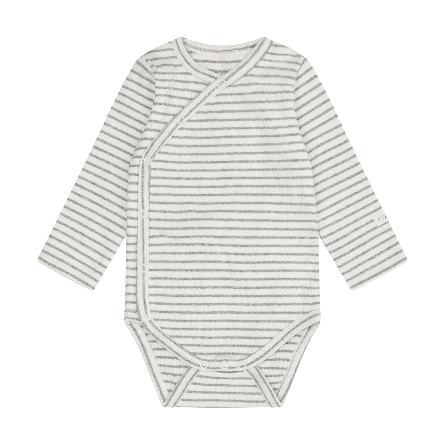 (423281-1658) Wrap Body LS Rib - Flint Gray Melange - MintMouse (Unicorner Concept Store)