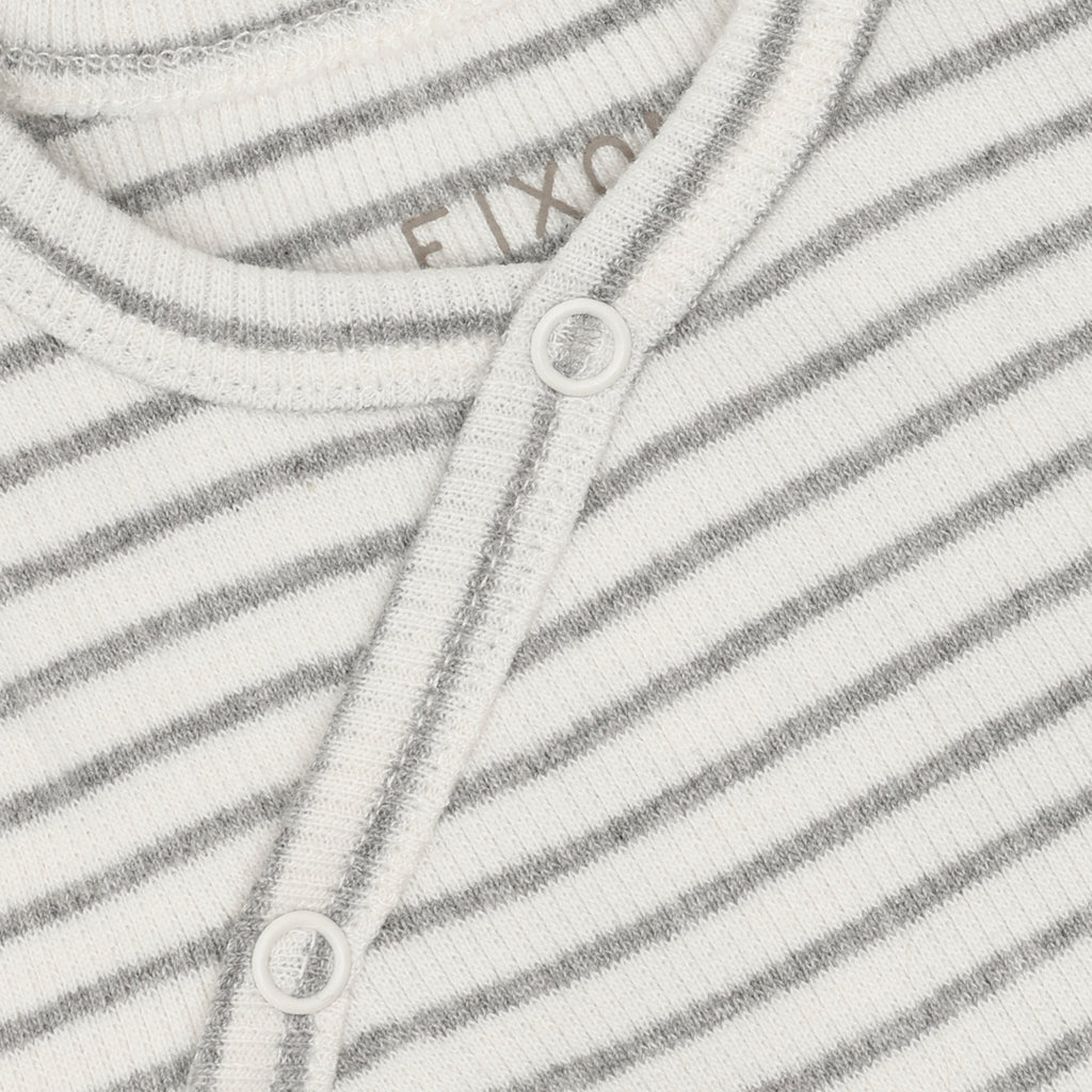(423281-1658) Wrap Body LS Rib - Flint Gray Melange - MintMouse (Unicorner Concept Store)