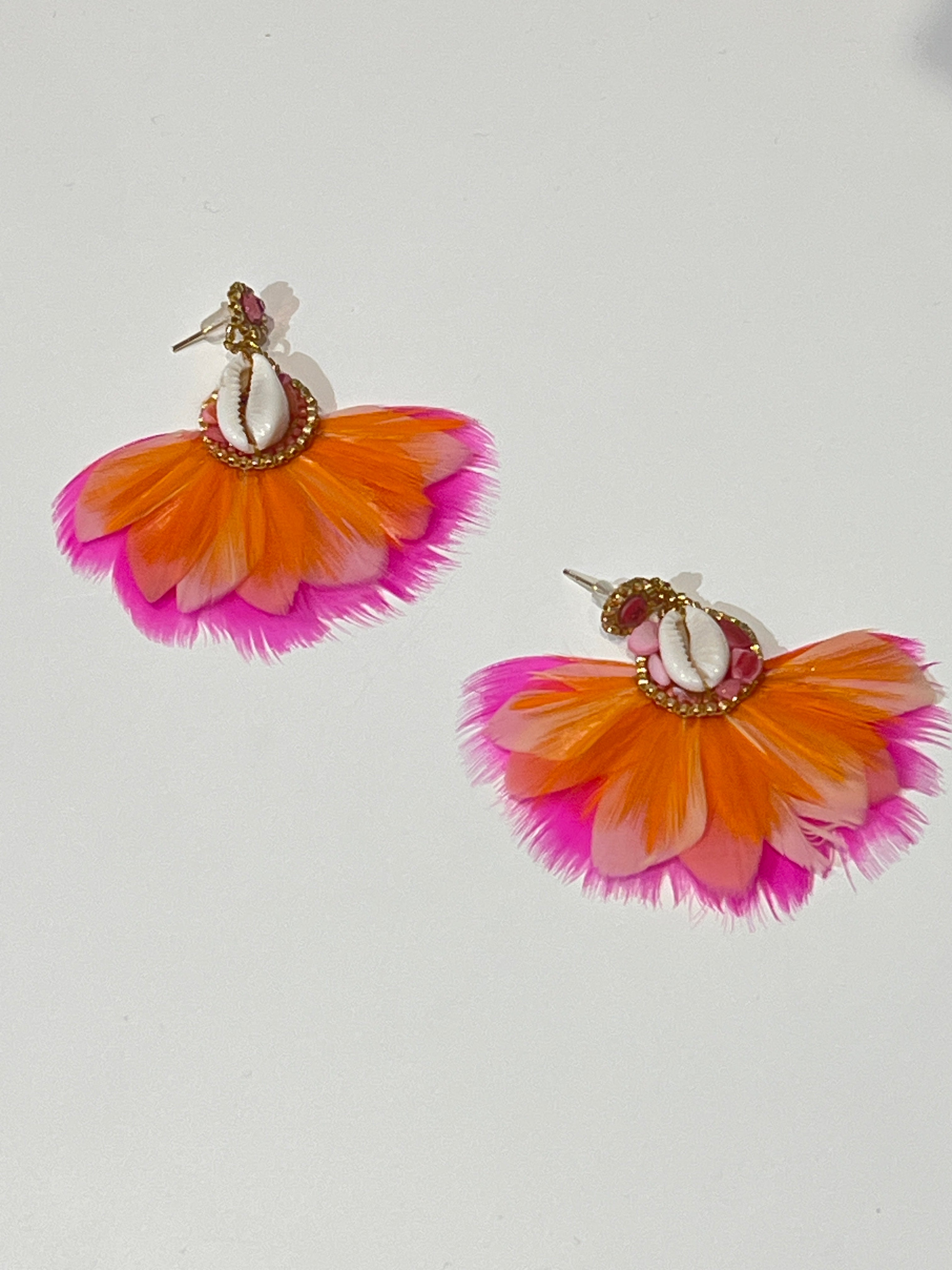 Earrings Champs Fuchia - Orange ECFO - MintMouse (Unicorner Concept Store)
