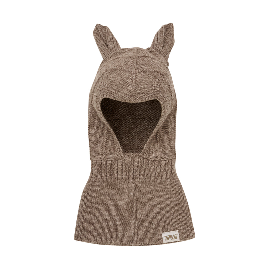 (460241) Balaclava Ears Wool Knit - Morel - MintMouse (Unicorner Concept Store)