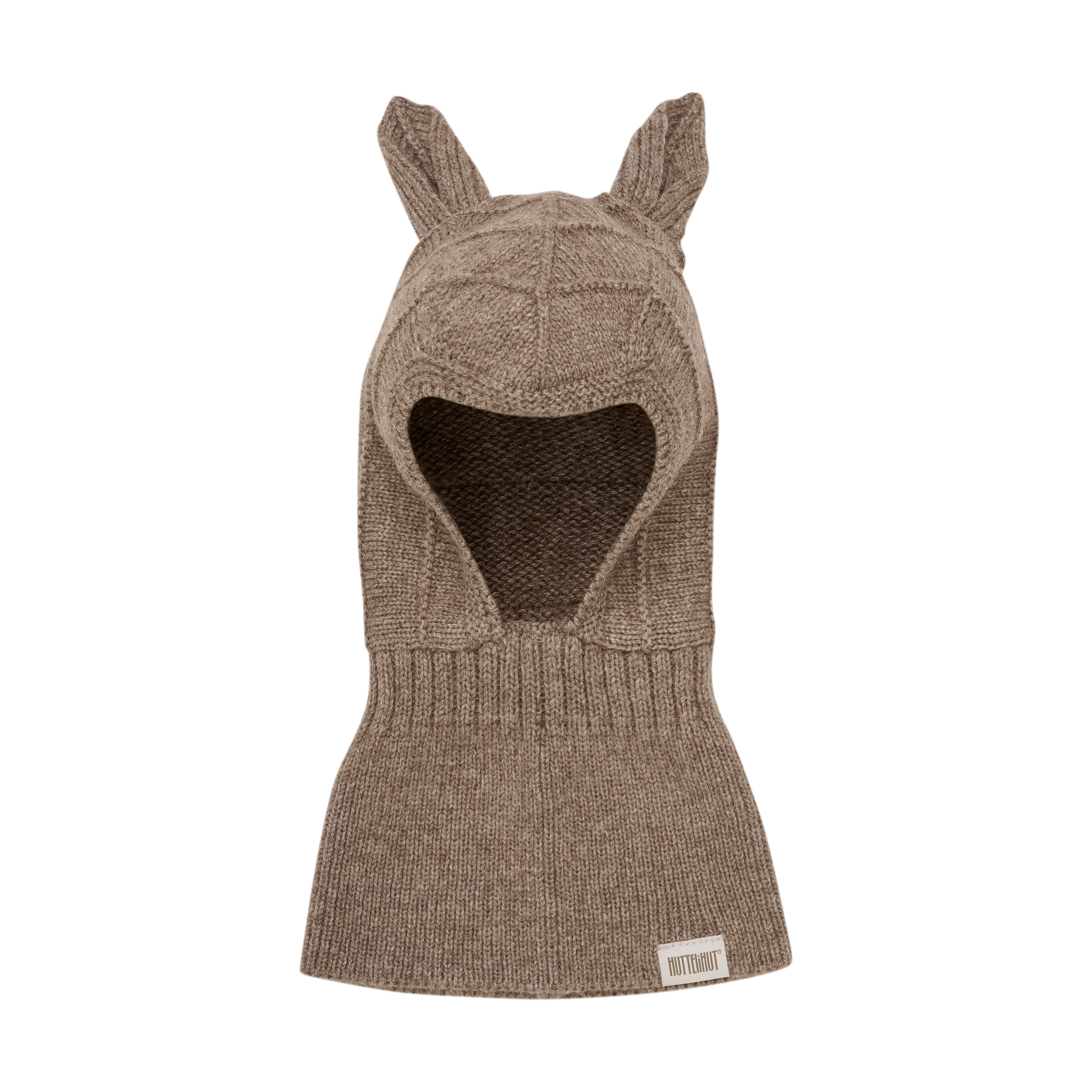 (460241) Balaclava Ears Wool Knit - Morel - MintMouse (Unicorner Concept Store)