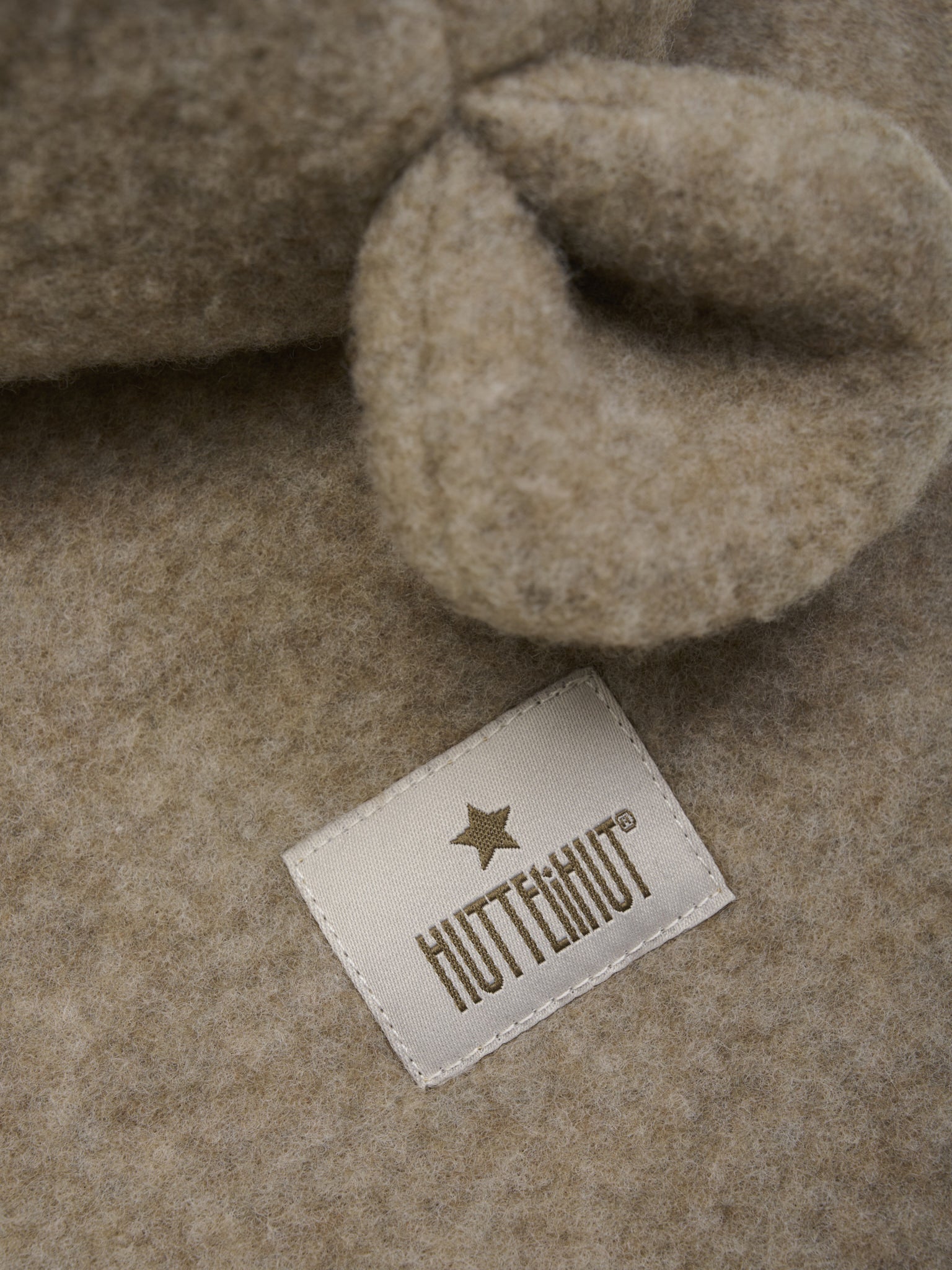 (460340) Balaclava Ears Wool Fleece - Savannah melange - MintMouse (Unicorner Concept Store)