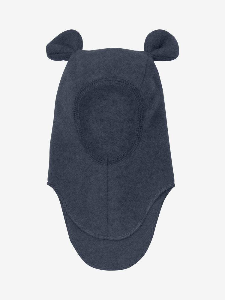 (460340) Balaclava Ears Wool Fleece - Navy Melange