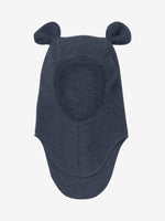 (460340) Balaclava Ears Wool Fleece - Navy Melange