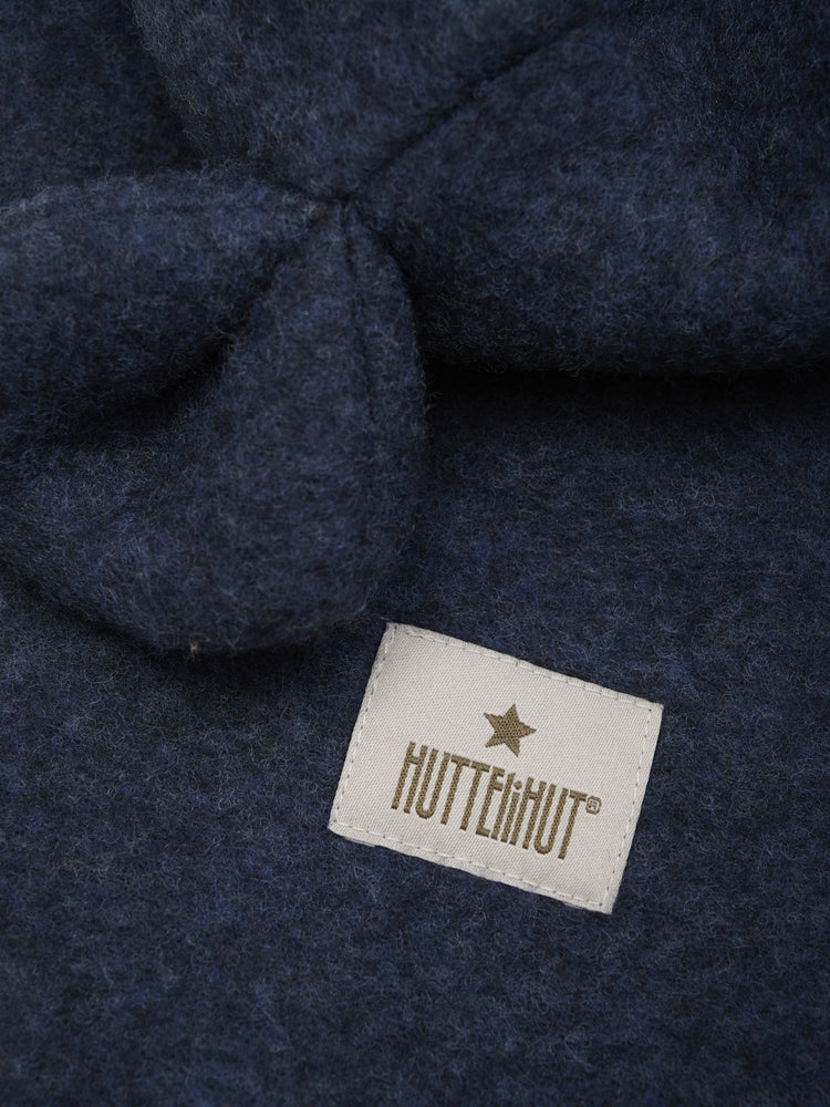 (460340) Balaclava Ears Wool Fleece - Navy Melange - MintMouse (Unicorner Concept Store)