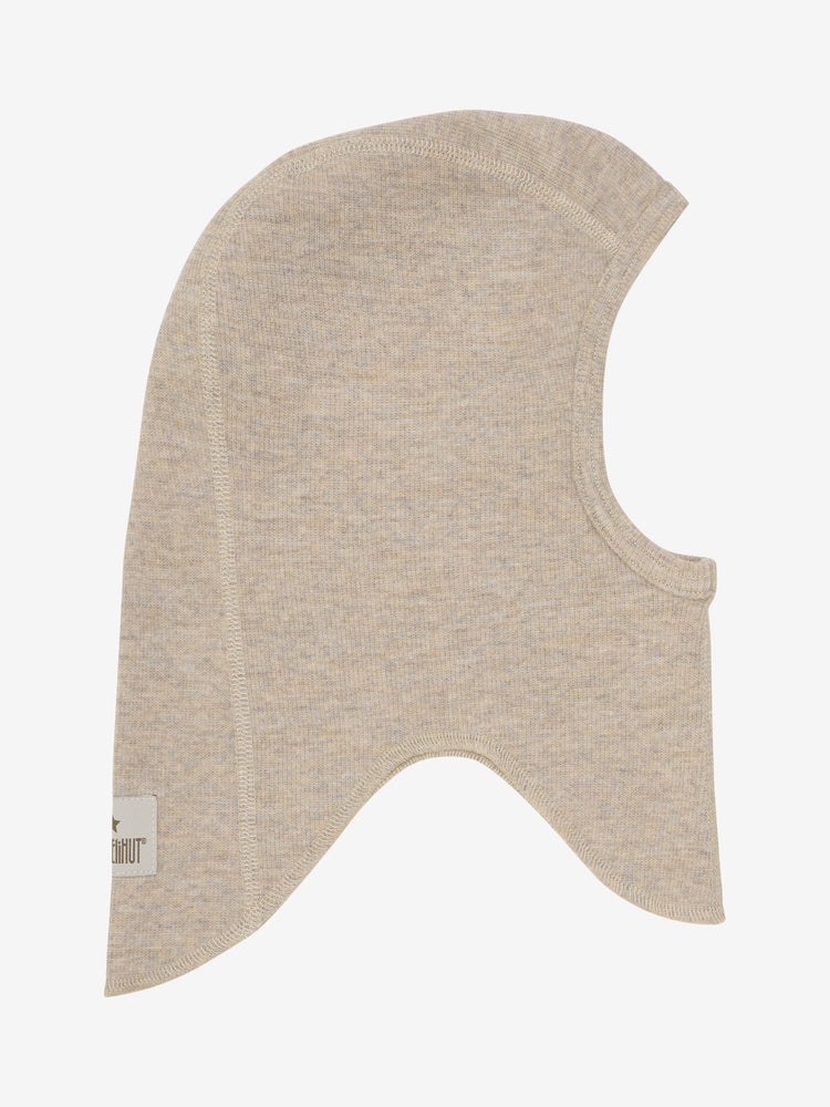 (460351) Balaclava Wool Rib - Camel melange