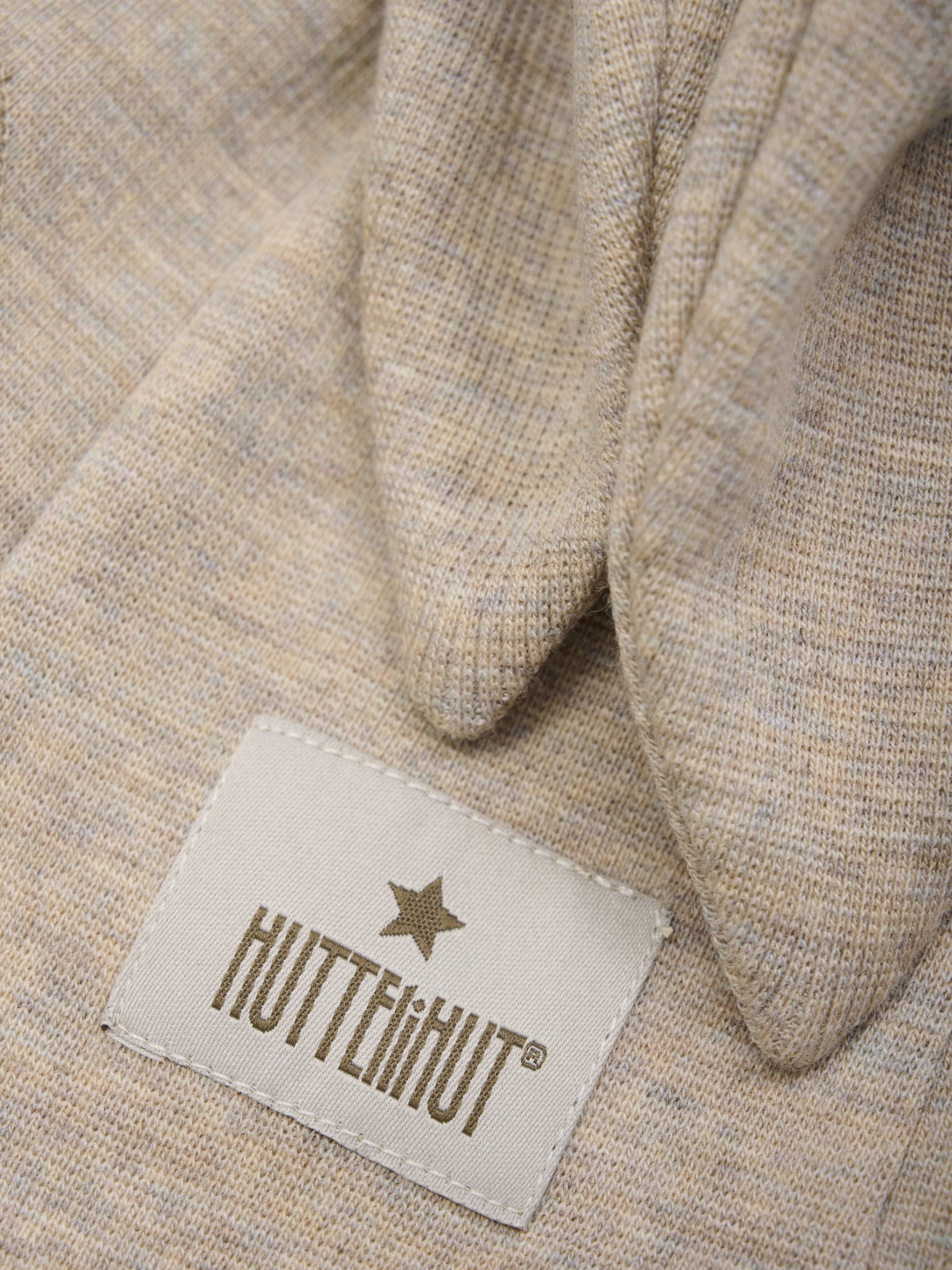 (460352) Balaclava Ears Wool Rib - Camel Melange - MintMouse (Unicorner Concept Store)