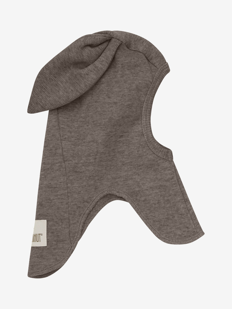(460352) Balaclava Ears Wool Rib - Brown Melange - MintMouse (Unicorner Concept Store)