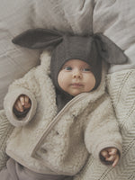 (460352) Balaclava Ears Wool Rib - Brown Melange - MintMouse (Unicorner Concept Store)