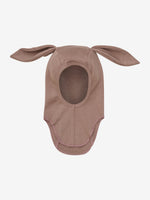 (460352) Balaclava Ears Wool Rib - Burlwood