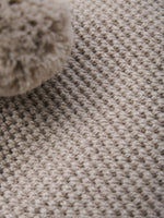 (460366) Balaclava Windstop Pompoms - Camel Melange - MintMouse (Unicorner Concept Store)