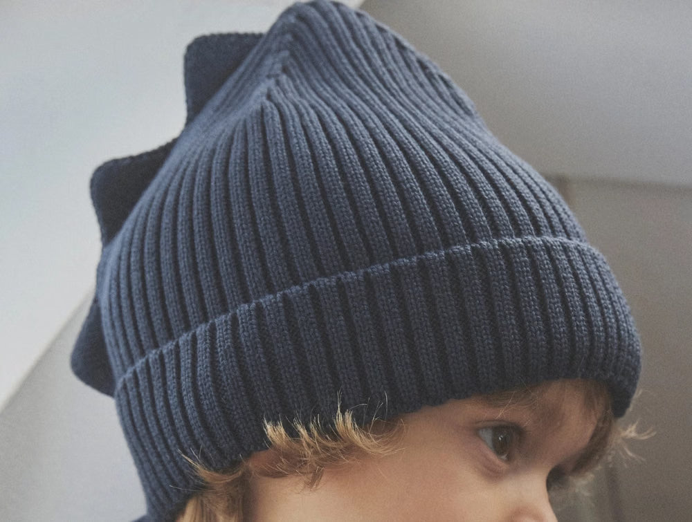 (460393) Huttelihut Benie Wool Knit Dino - turbulence - MintMouse (Unicorner Concept Store)