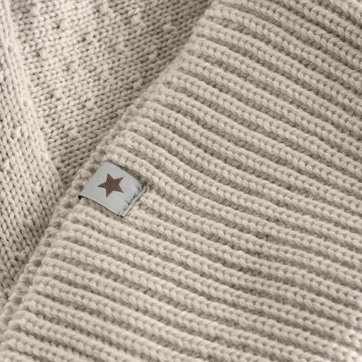 (460529) Balaclava Ears Wool Knit - Sand Melange