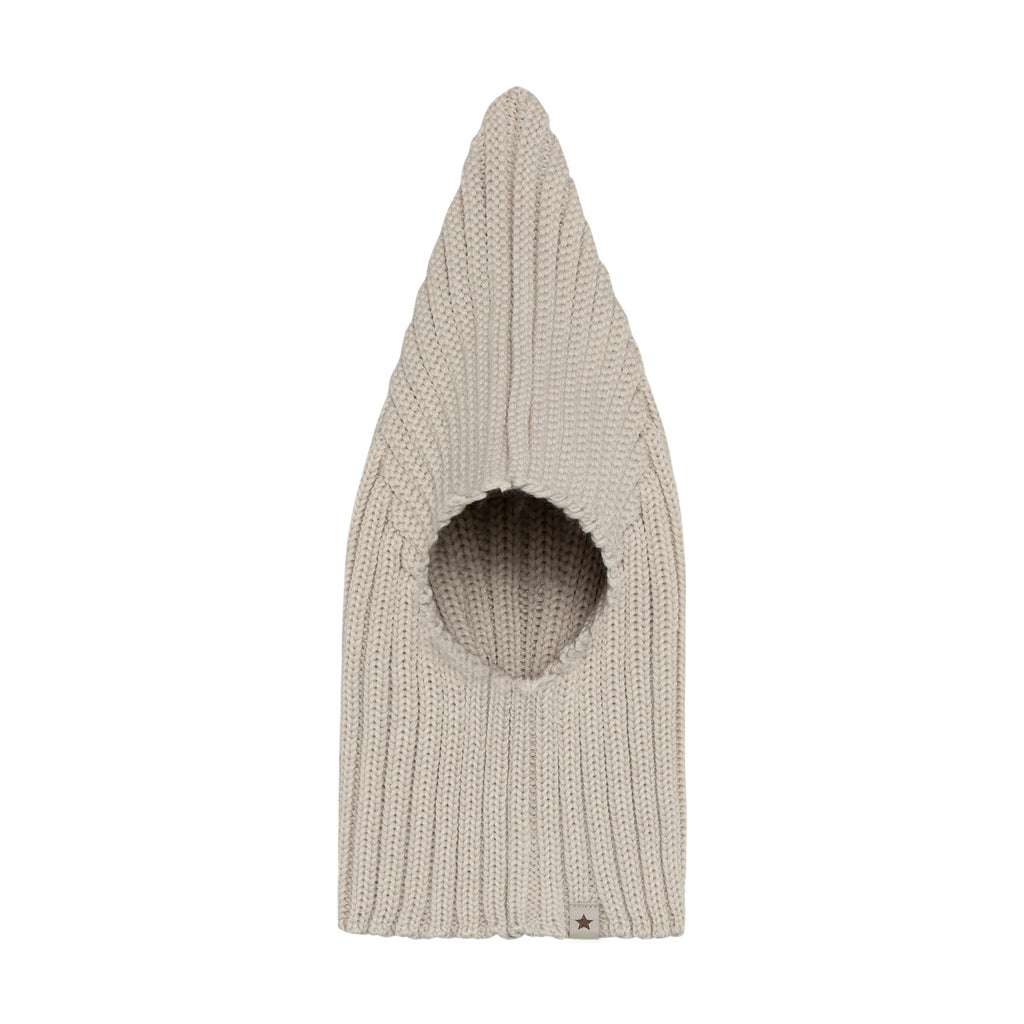 (460532) Balaclava Pixie Wool Knit -Sand Melange