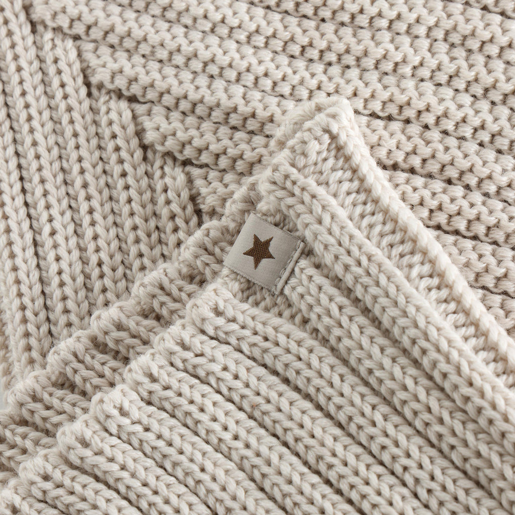 (460532) Balaclava Pixie Wool Knit -Sand Melange