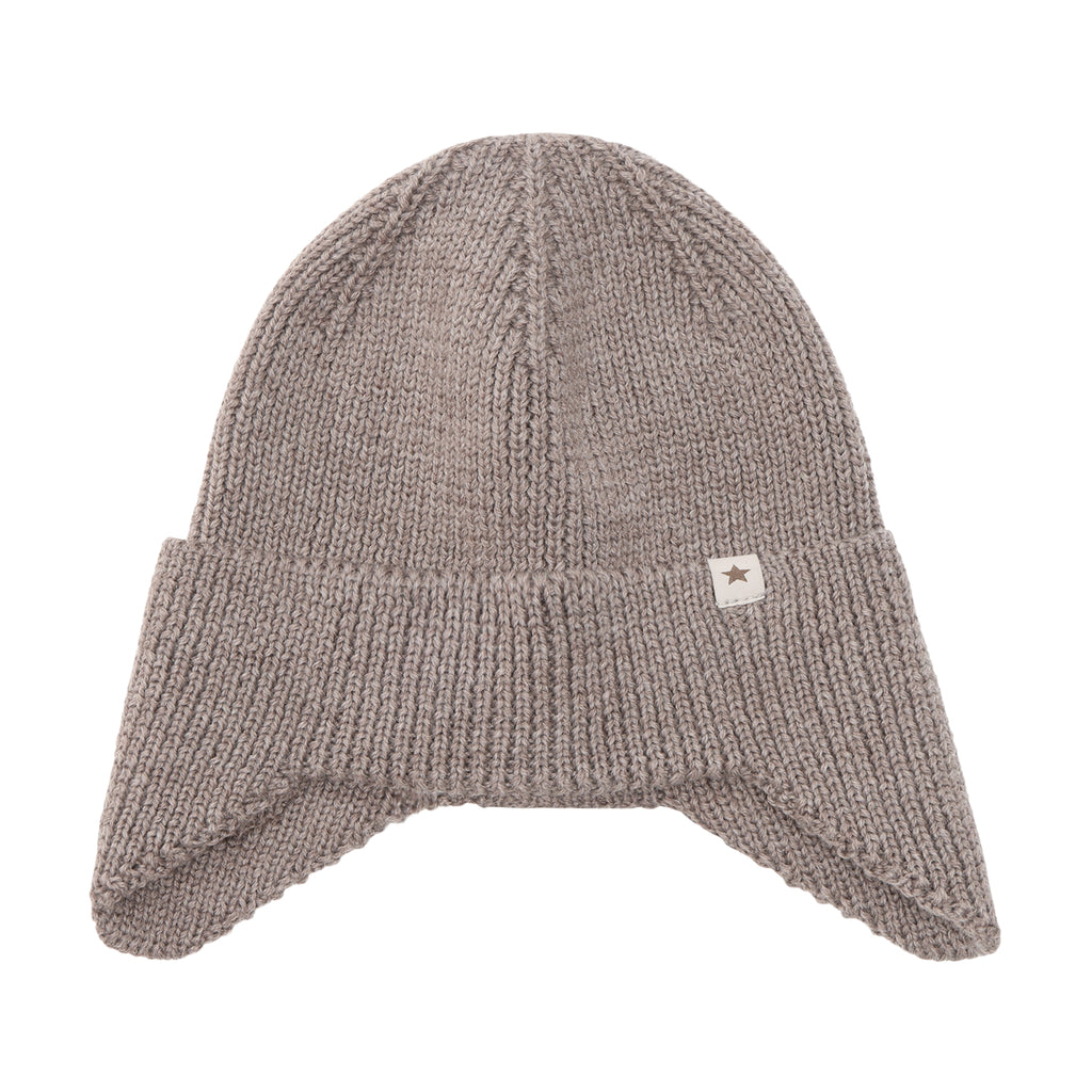 (460568) Hat Wool Knit Windstop - Cinder Melange