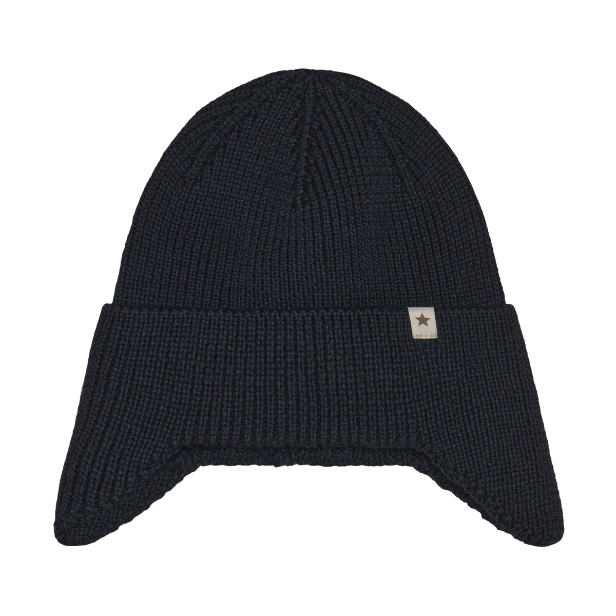 (460568) Hat Wool Knit Windstop -  Dark Navy