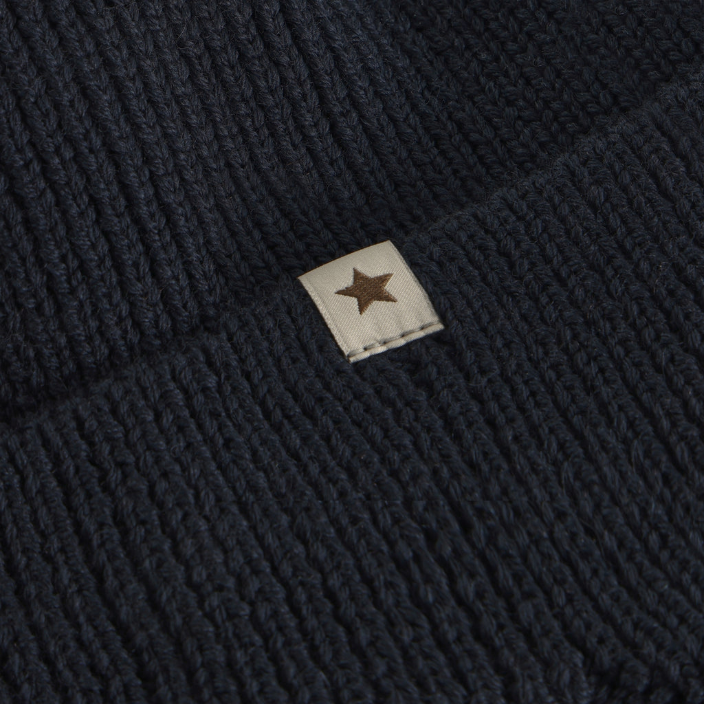 (460568) Hat Wool Knit Windstop -  Dark Navy