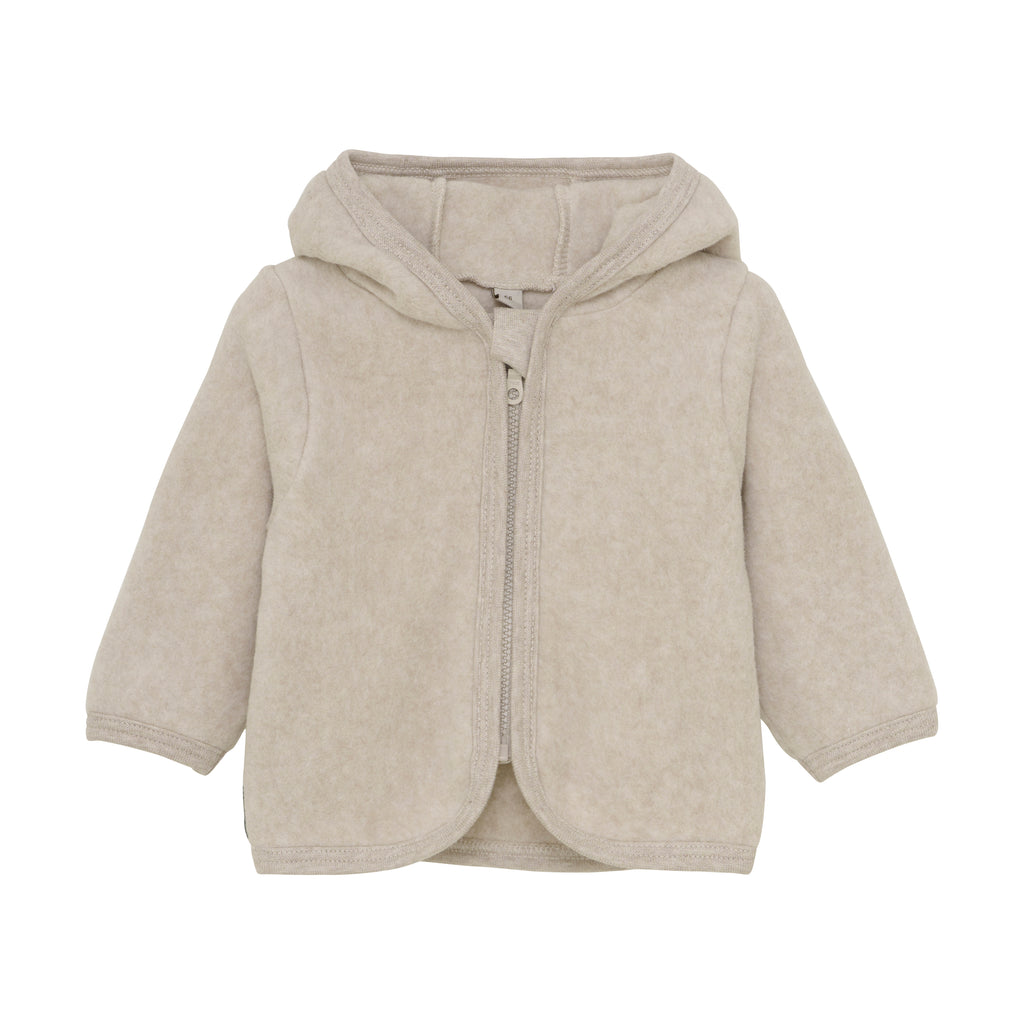(480396) Jacket Ears Cotton Fleece - Camel Melange - MintMouse (Unicorner Concept Store)