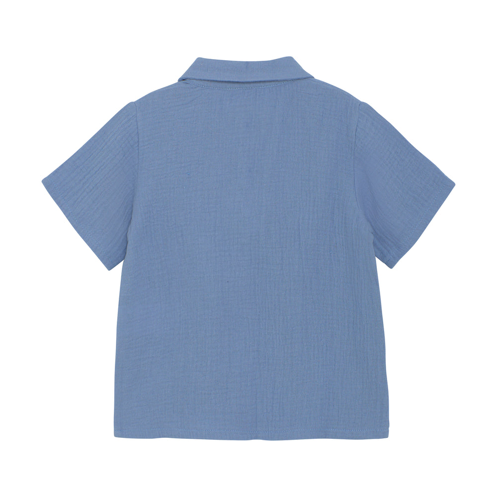 Shirt SS Muslin - Quiet Harbor - MintMouse (Unicorner Concept Store)