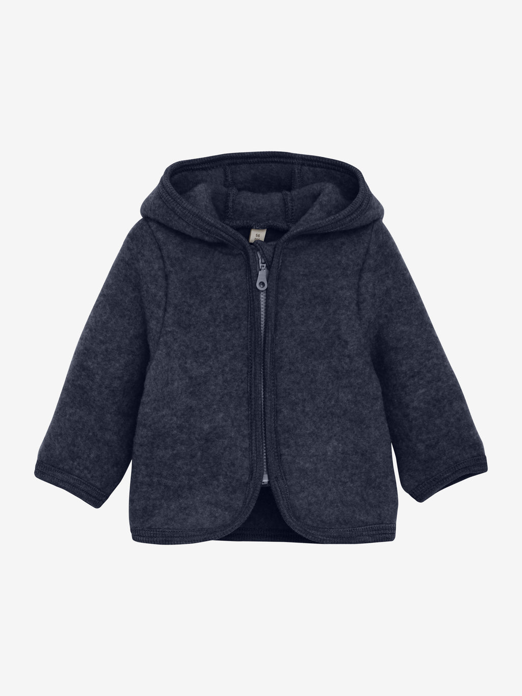 (480664) Jacket Ears Wool Fleece - Navy Melange - MintMouse (Unicorner Concept Store)