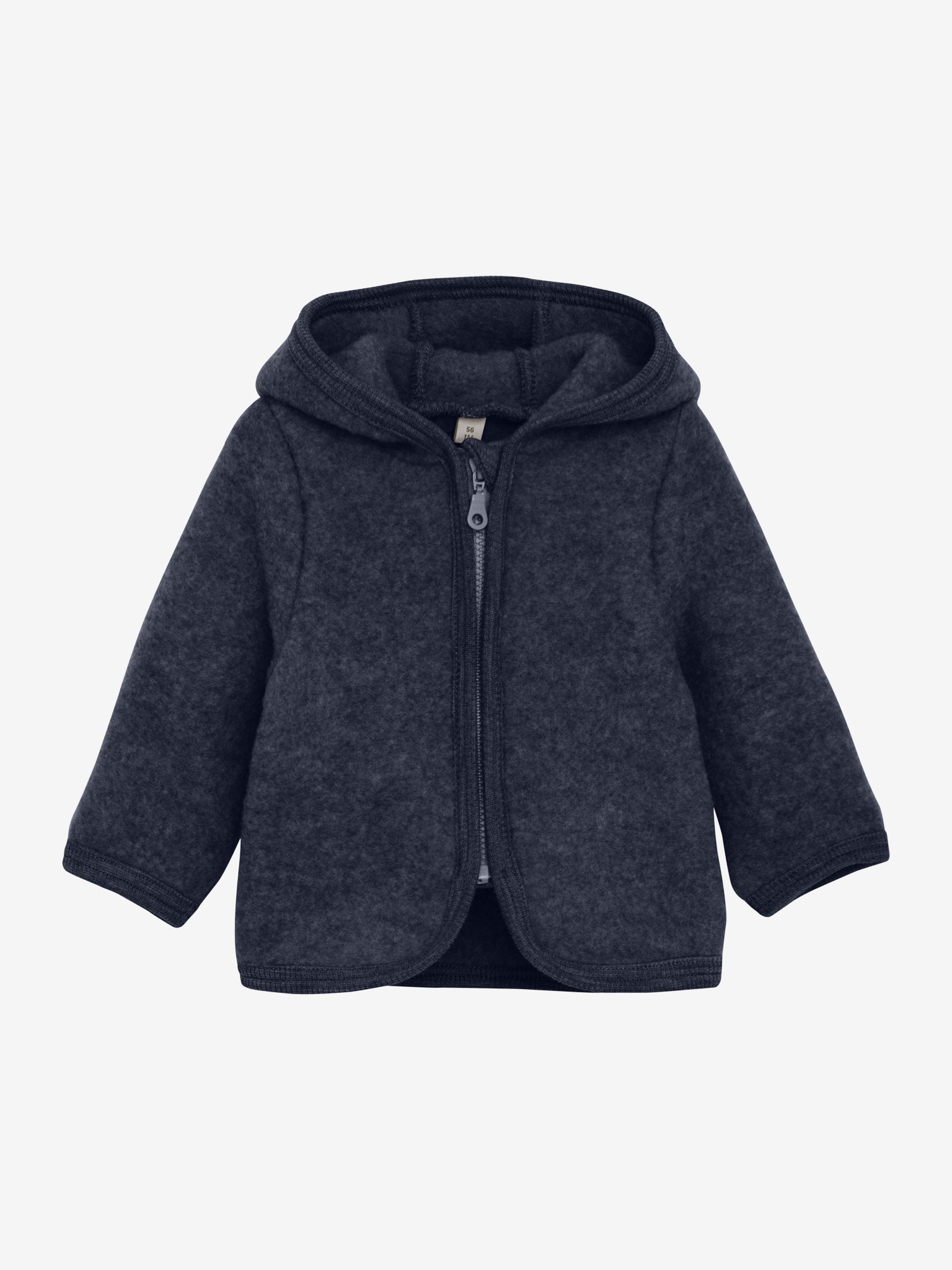 (480664) Jacket Ears Wool Fleece - Navy Melange - MintMouse (Unicorner Concept Store)