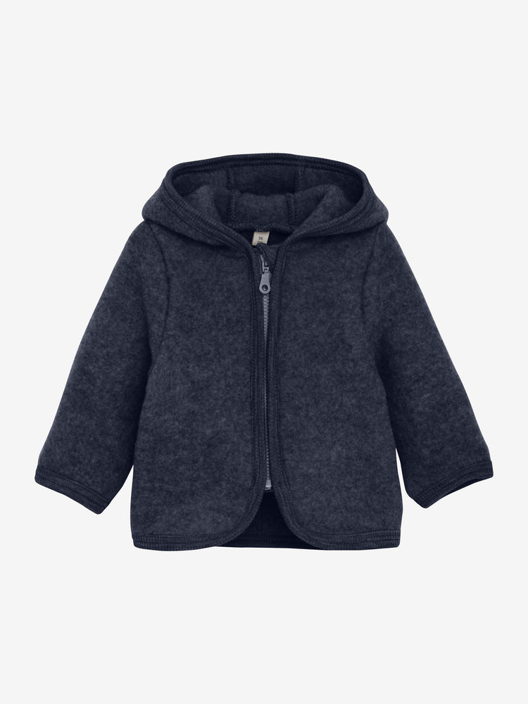 (480664) Jacket Ears Wool Fleece - Navy Melange