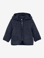 (480664) Jacket Ears Wool Fleece - Navy Melange