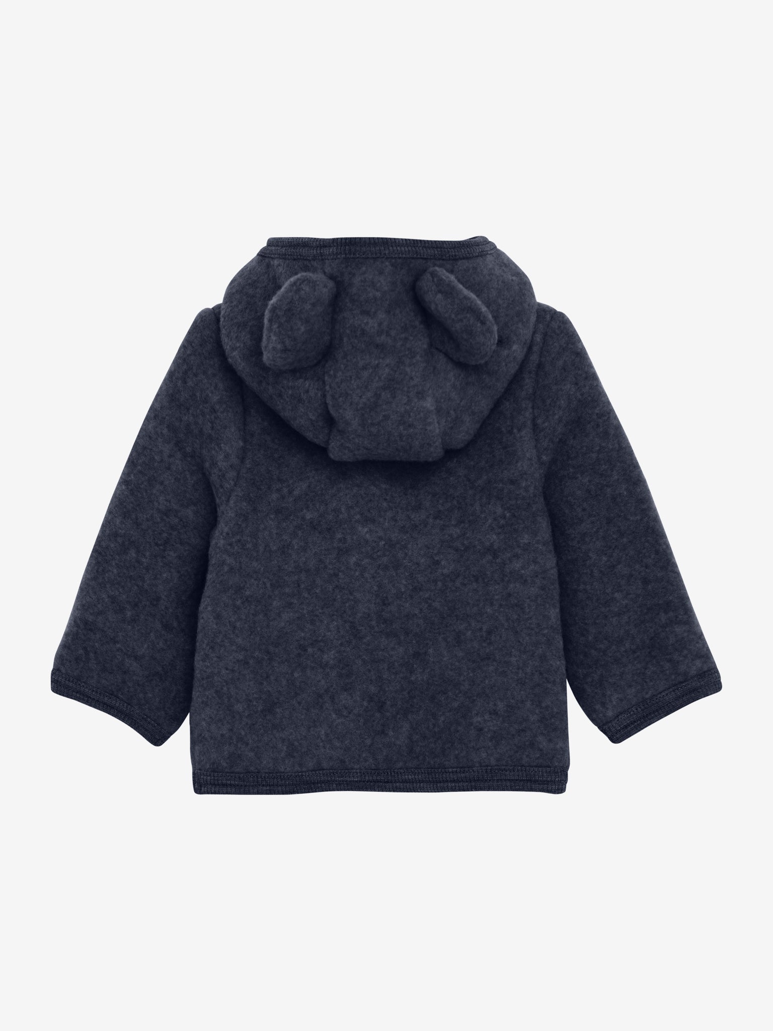 (480664) Jacket Ears Wool Fleece - Navy Melange - MintMouse (Unicorner Concept Store)