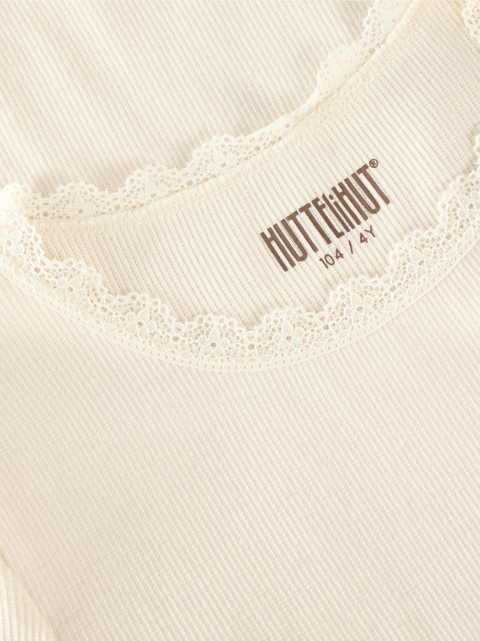 480883 T-shirt SS Rib - Antique White 1015