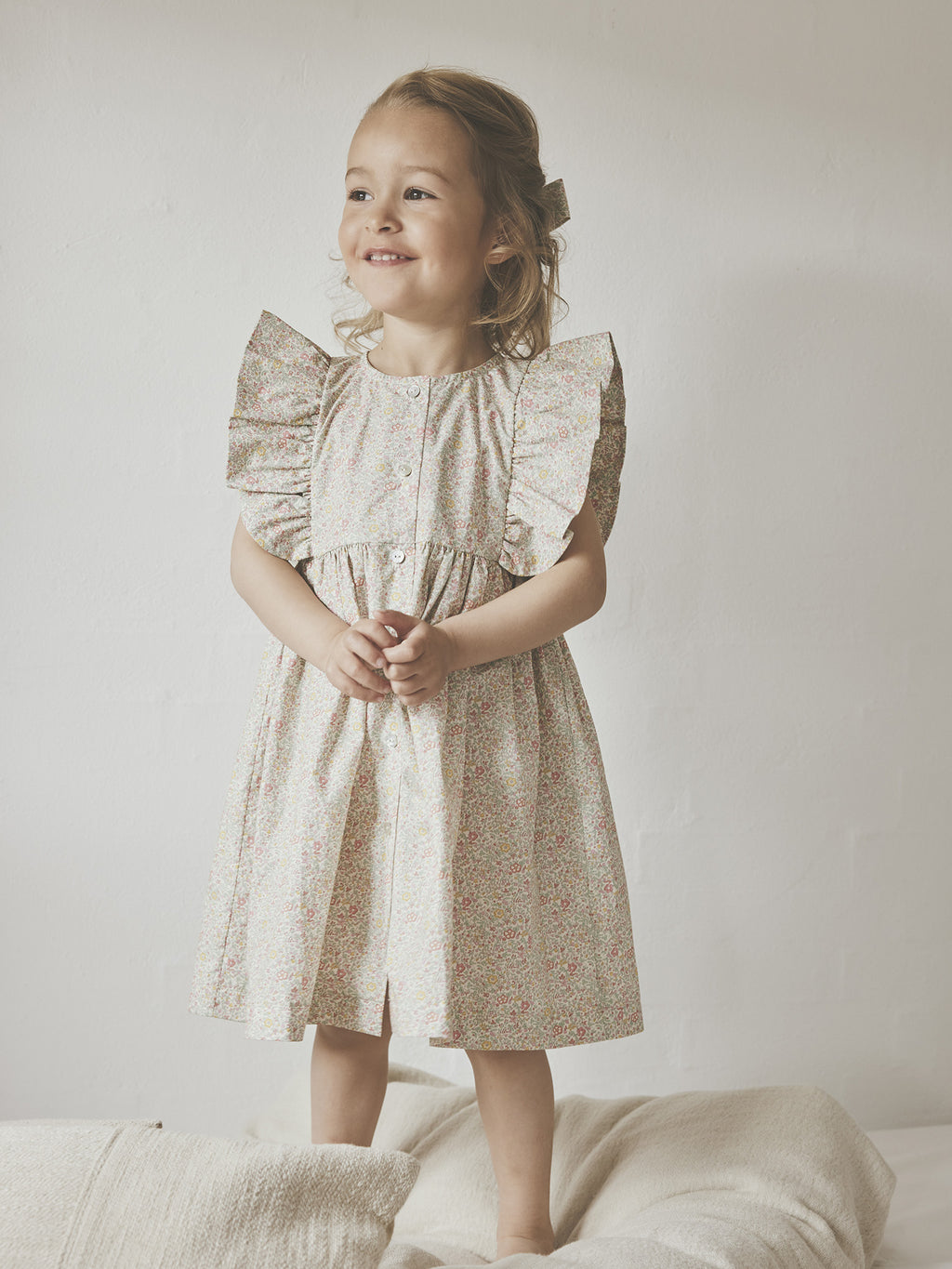 480908 Dress SS in Liberty Fabric - 3715 Double Cream - MintMouse (Unicorner Concept Store)