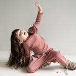 (480) Alfina - wool Blouse  Rose