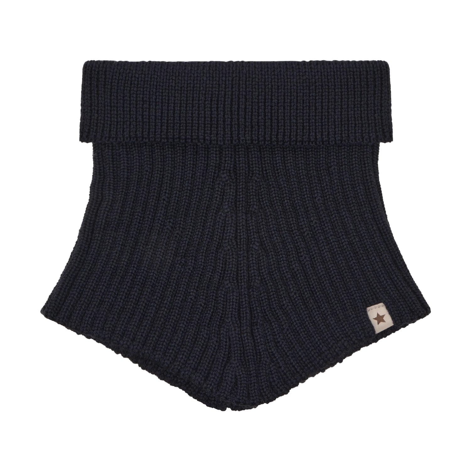 (481018) Neck Warmer Wool Knit -  Dark Navy