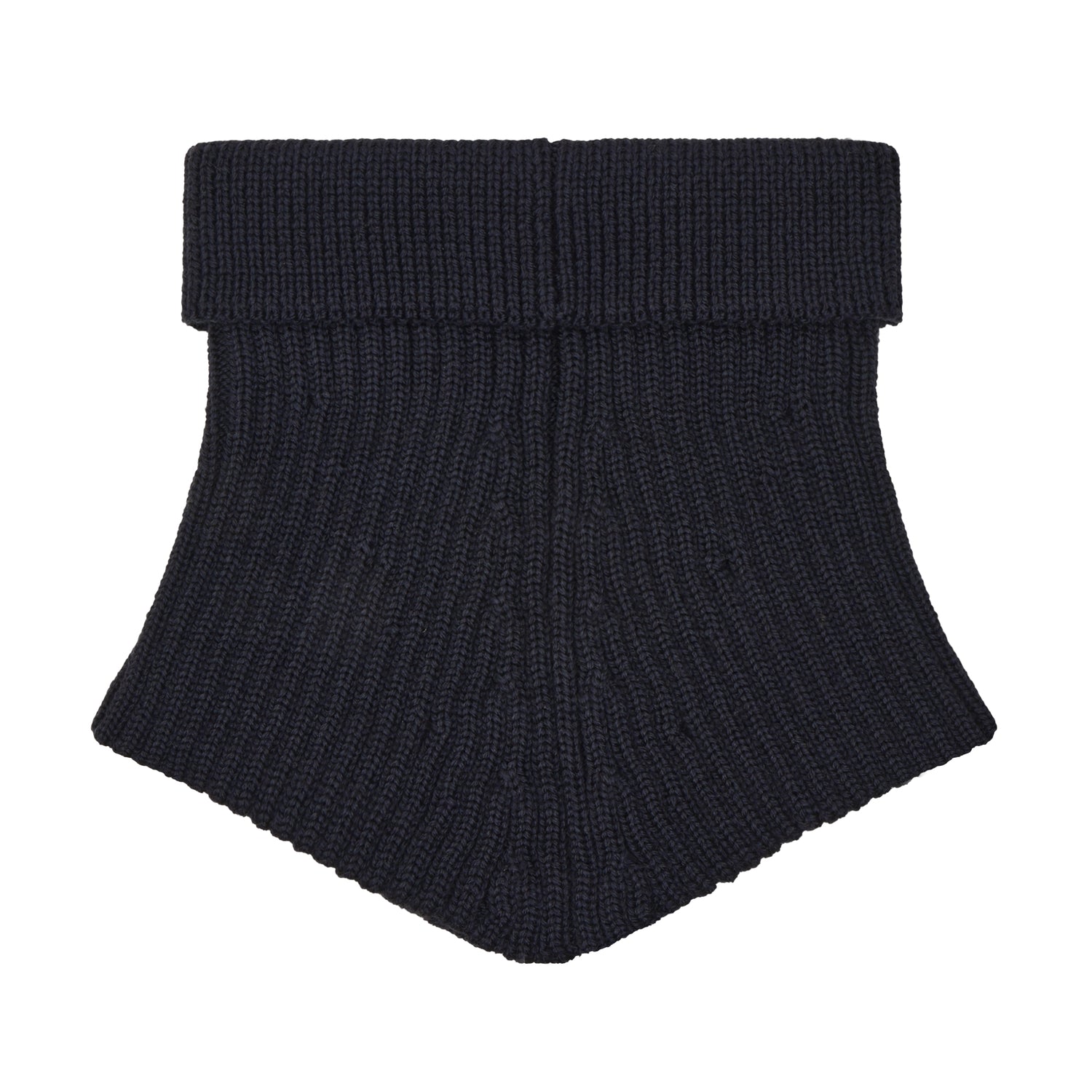 (481018) Neck Warmer Wool Knit -  Dark Navy