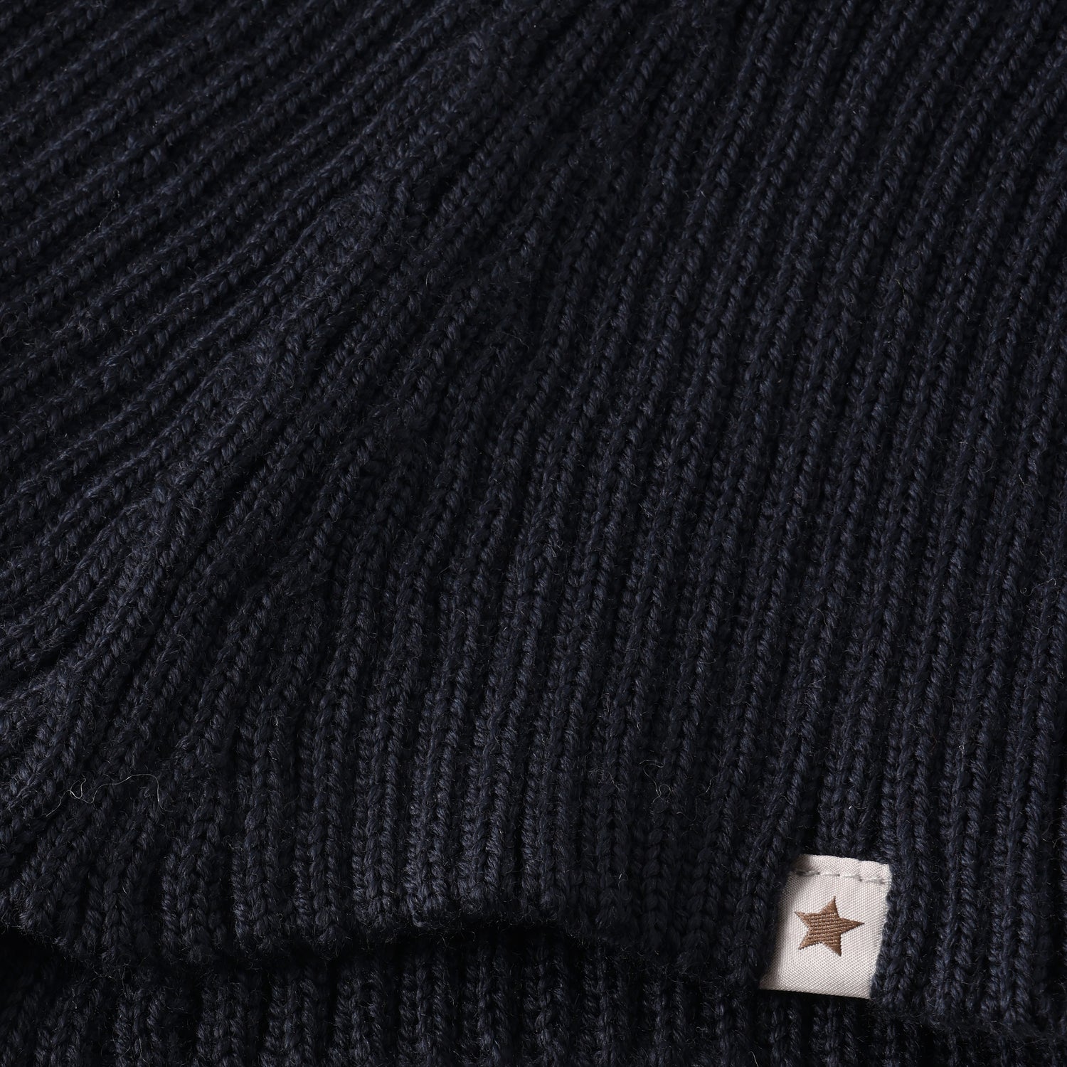 (481018) Neck Warmer Wool Knit -  Dark Navy