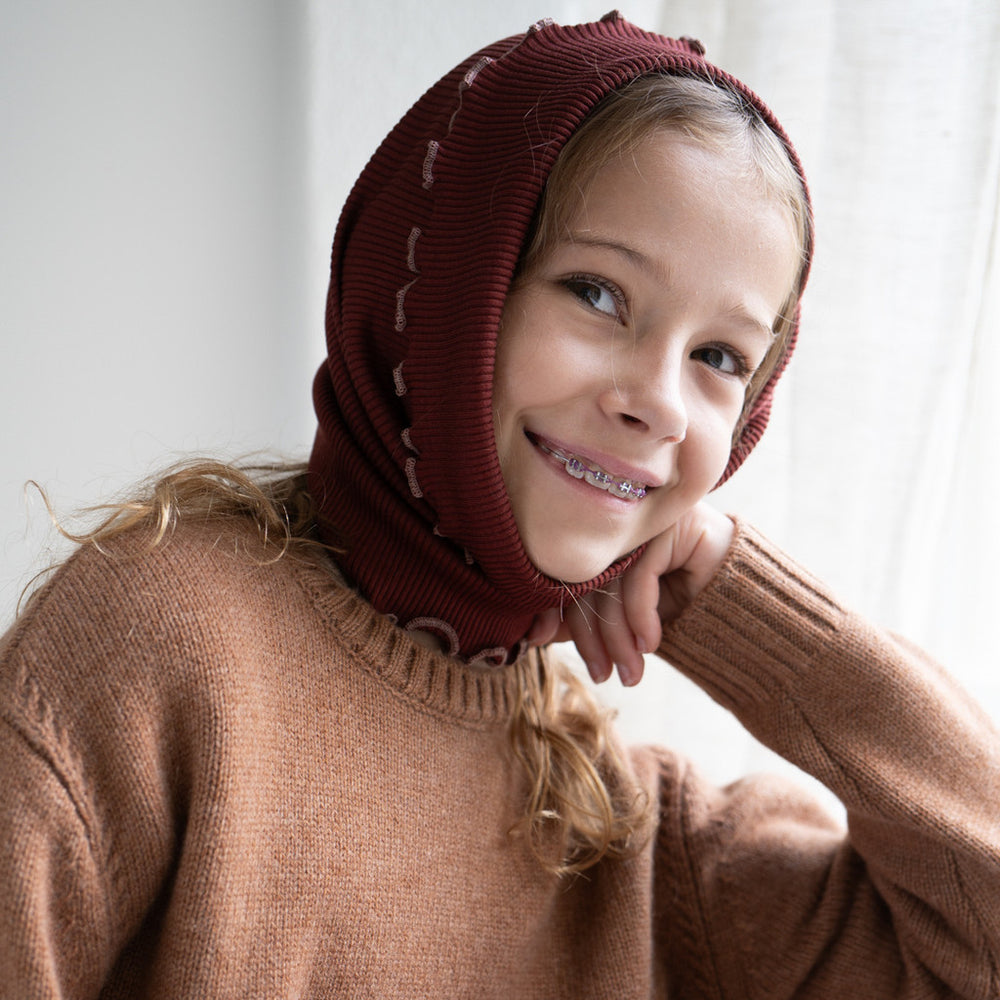 (491) Birkin - Tube Scarf wool Hibiscus - MintMouse (Unicorner Concept Store)