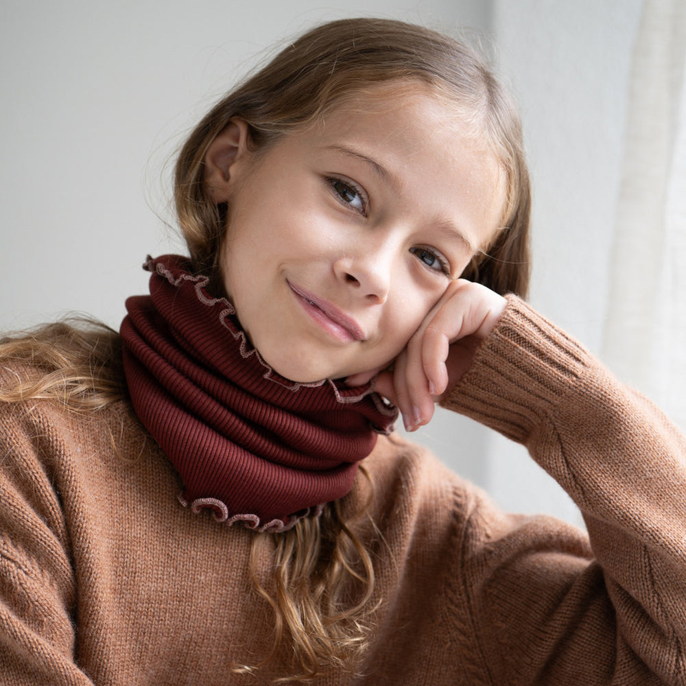 (491) Birkin - Tube Scarf wool Hibiscus - MintMouse (Unicorner Concept Store)