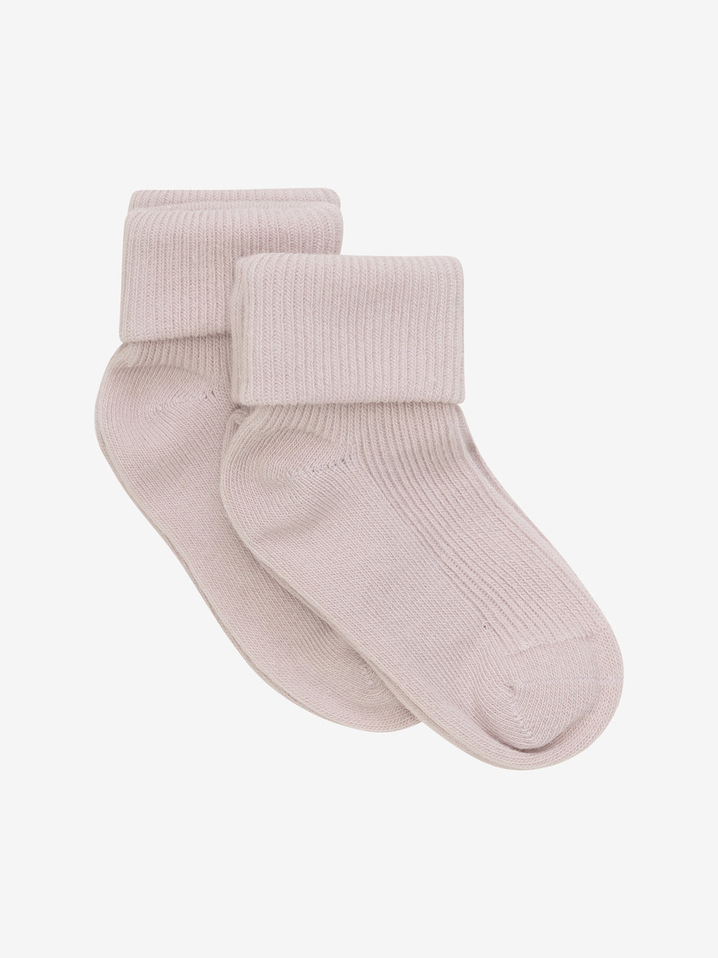 5068 Minymo - Baby rib sock w. fold (2-pack) - Shell - MintMouse (Unicorner Concept Store)