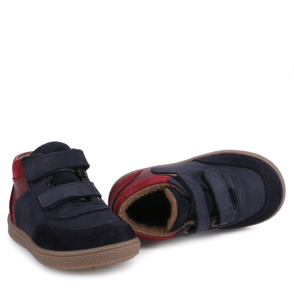 (2754) Emel first velcro shoes -Blue