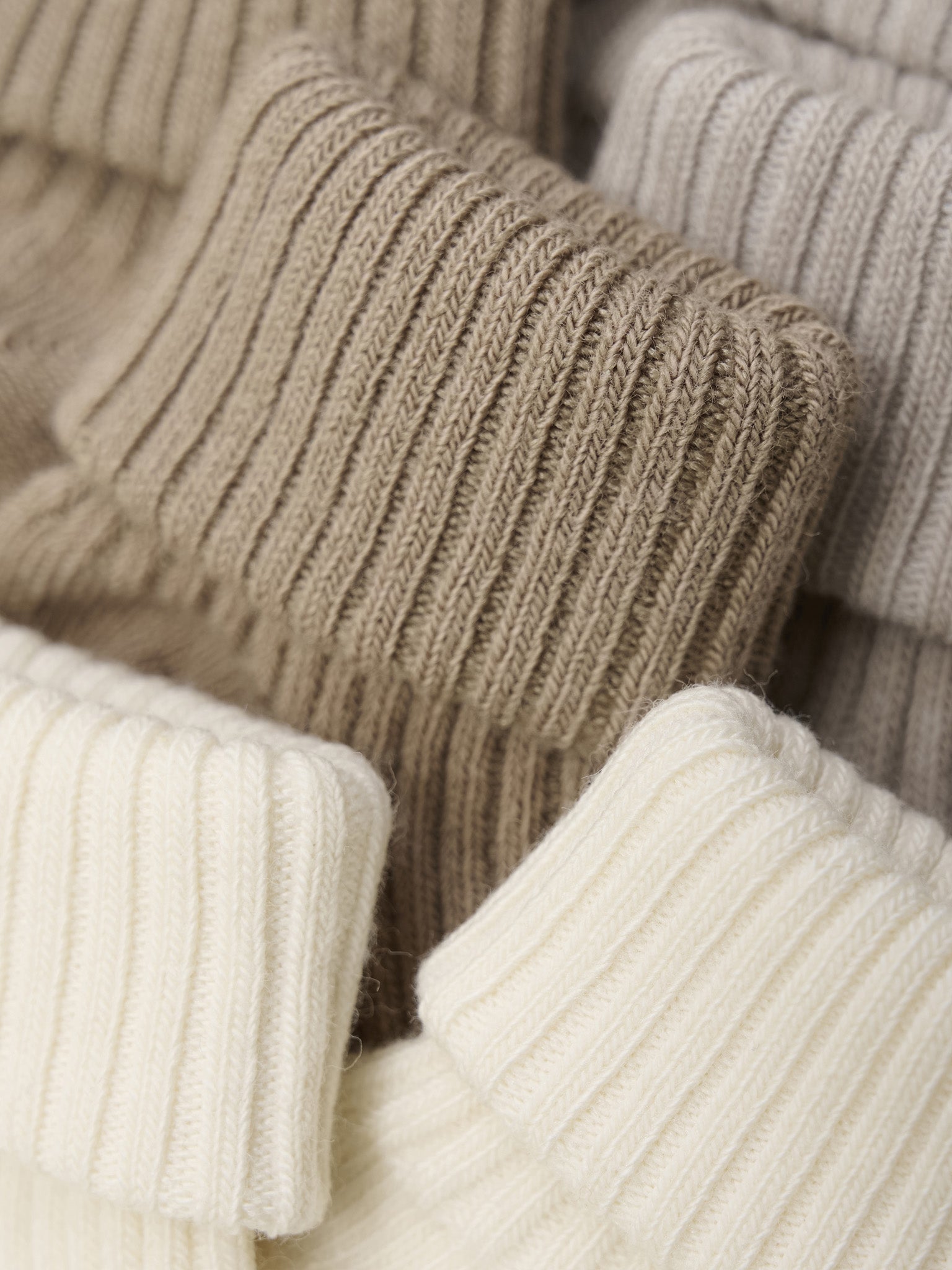 5755 Minymo - Baby sock rib (3 pack) - Light Taupe - MintMouse (Unicorner Concept Store)
