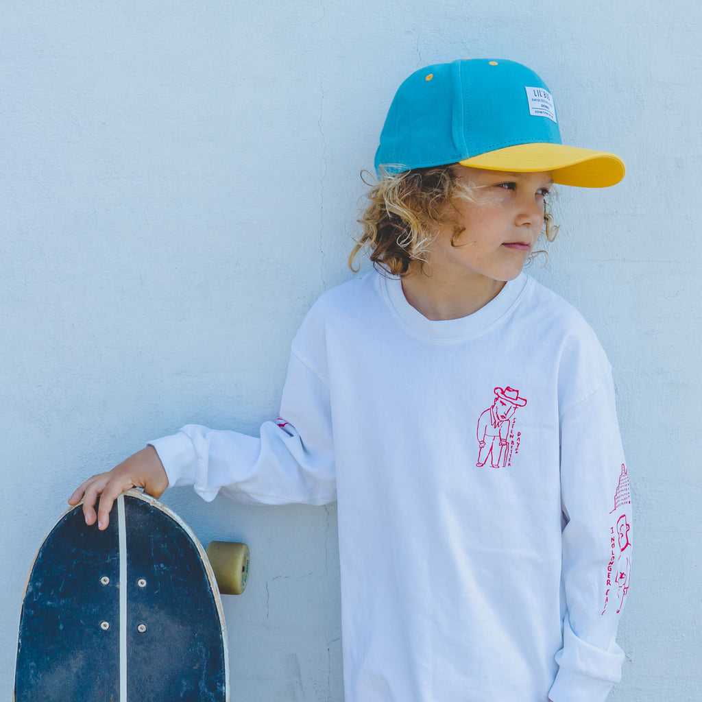 Organic Block Snapback - Teal/Yellow - MintMouse (Unicorner Concept Store)