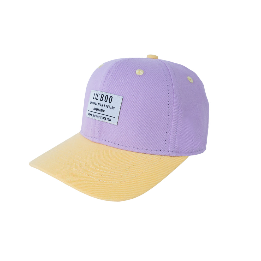 Organic Block Snapback - Purple/Yellow