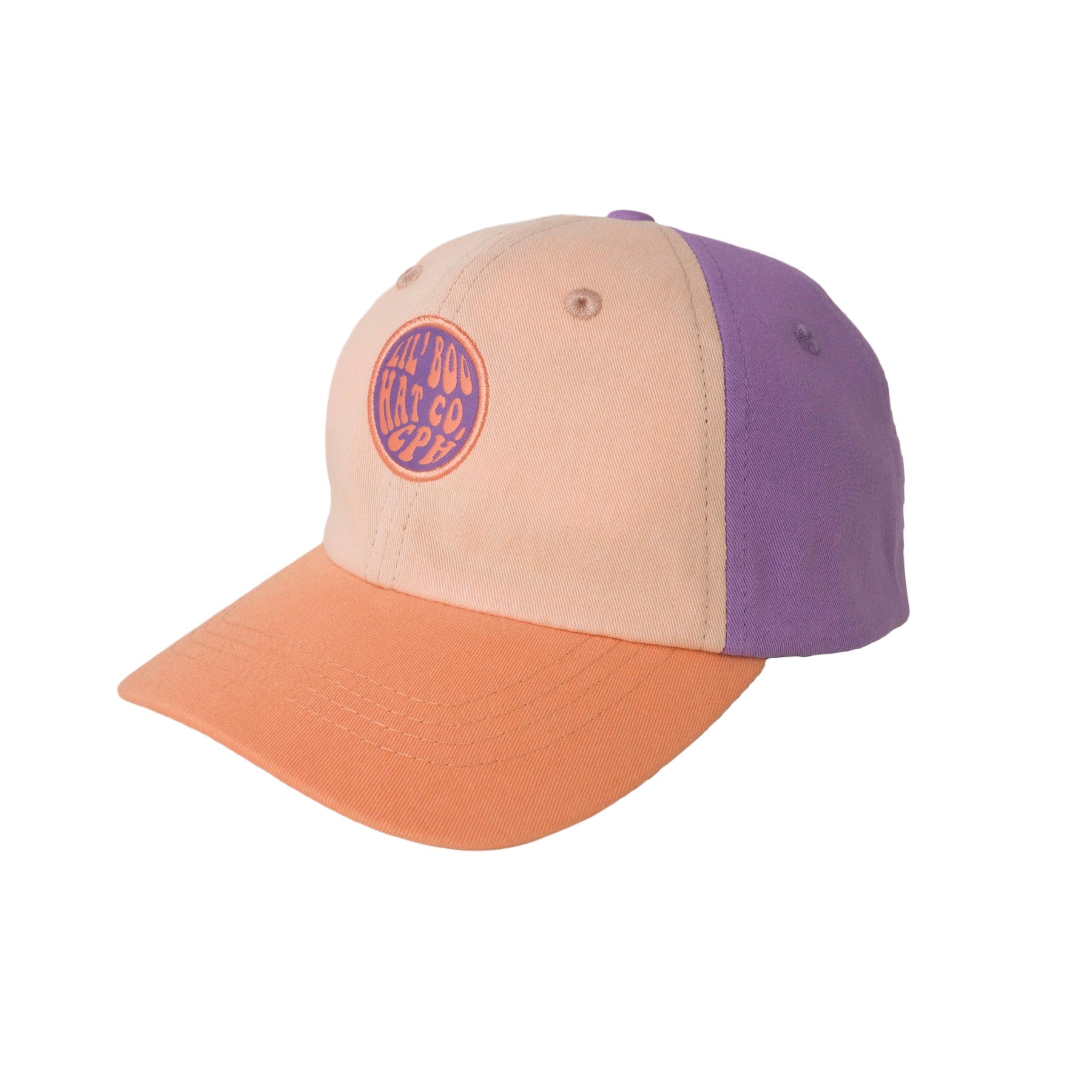 Block Poppy Dad Cap - Orange/peach/purple - MintMouse (Unicorner Concept Store)