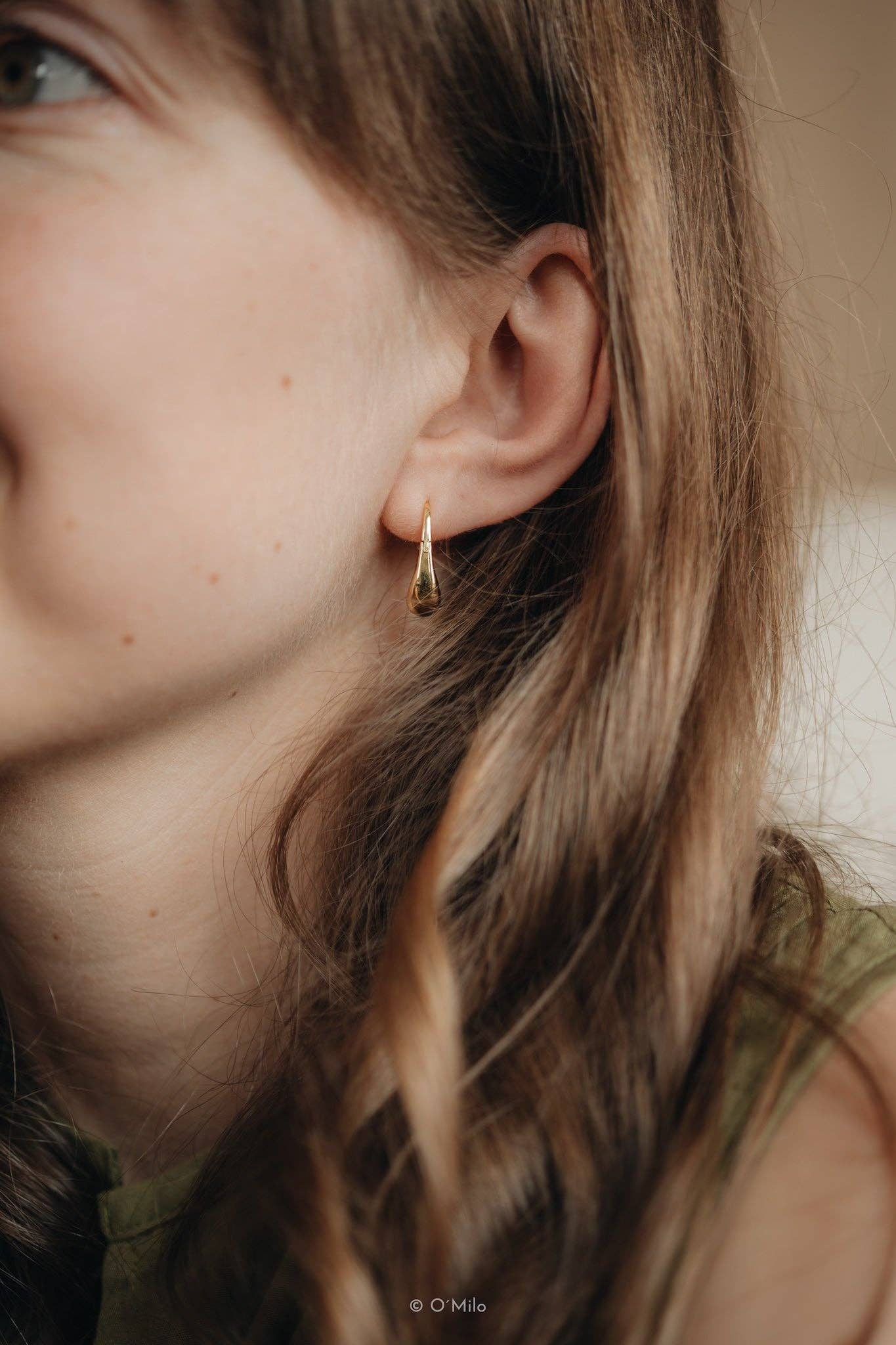 Chunky Raindrop Hoops. Delia: Small - MintMouse (Unicorner Concept Store)