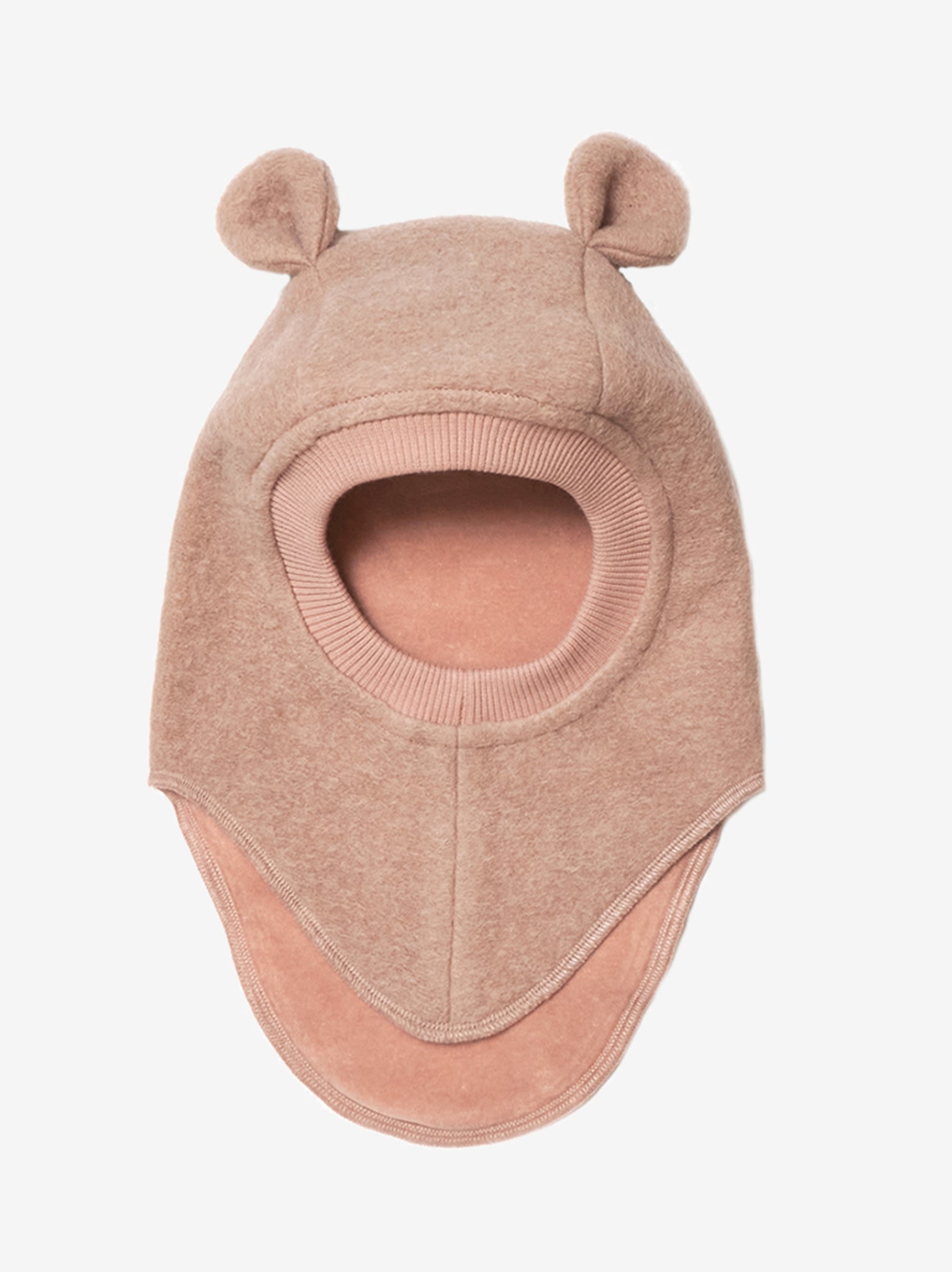 (6152) Balaclava Ears Wool - Rose Melange - MintMouse (Unicorner Concept Store)