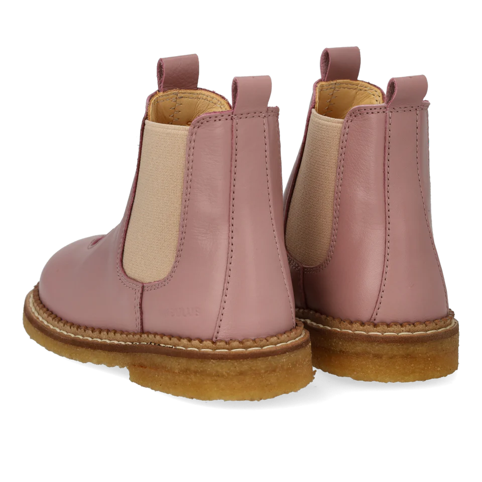 Chelsea boots with heart - Faded Rose/Rose Copper/Rose Elastic