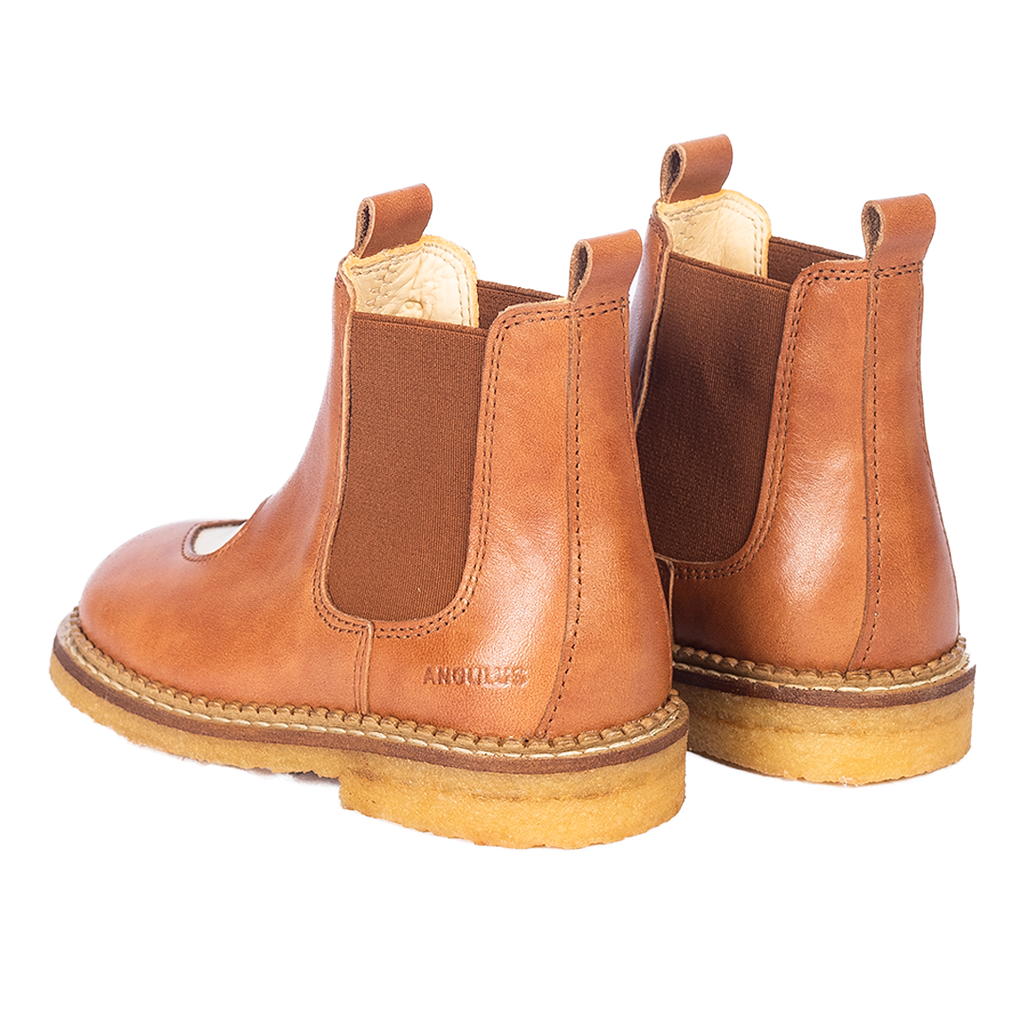 Chelsea boots with heart - Tan/Buttermilk/Cognac - MintMouse (Unicorner Concept Store)